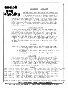 GGE Newsletter 1978 July
