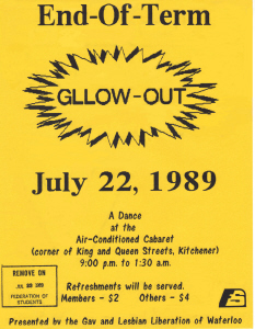 End-Of-Term GLLOW-OUT Dance, 1989, July 22