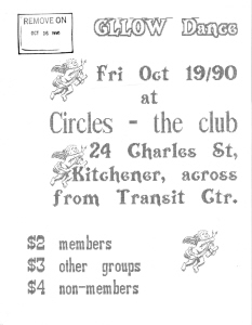 GLLOW Dance Circles, 1990, October 19