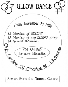 GLLOW Dance Circles, 1990, November 23
