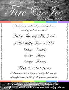 Pride Prom Poster 2006, January 27