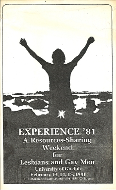 1981, Feb.13-15 GGE Experience Weekend Poster