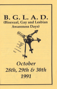 1991, Oct.28-30 BGLAD Brochure