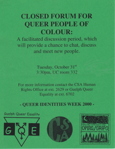 2000, Oct.31 Forum for Queer People of Colour Poster