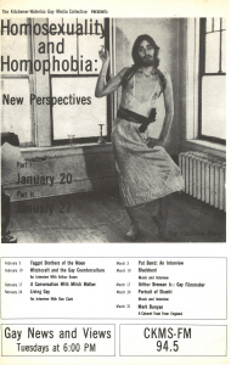 1981, Jan-Mar Gay News and Views Schedule