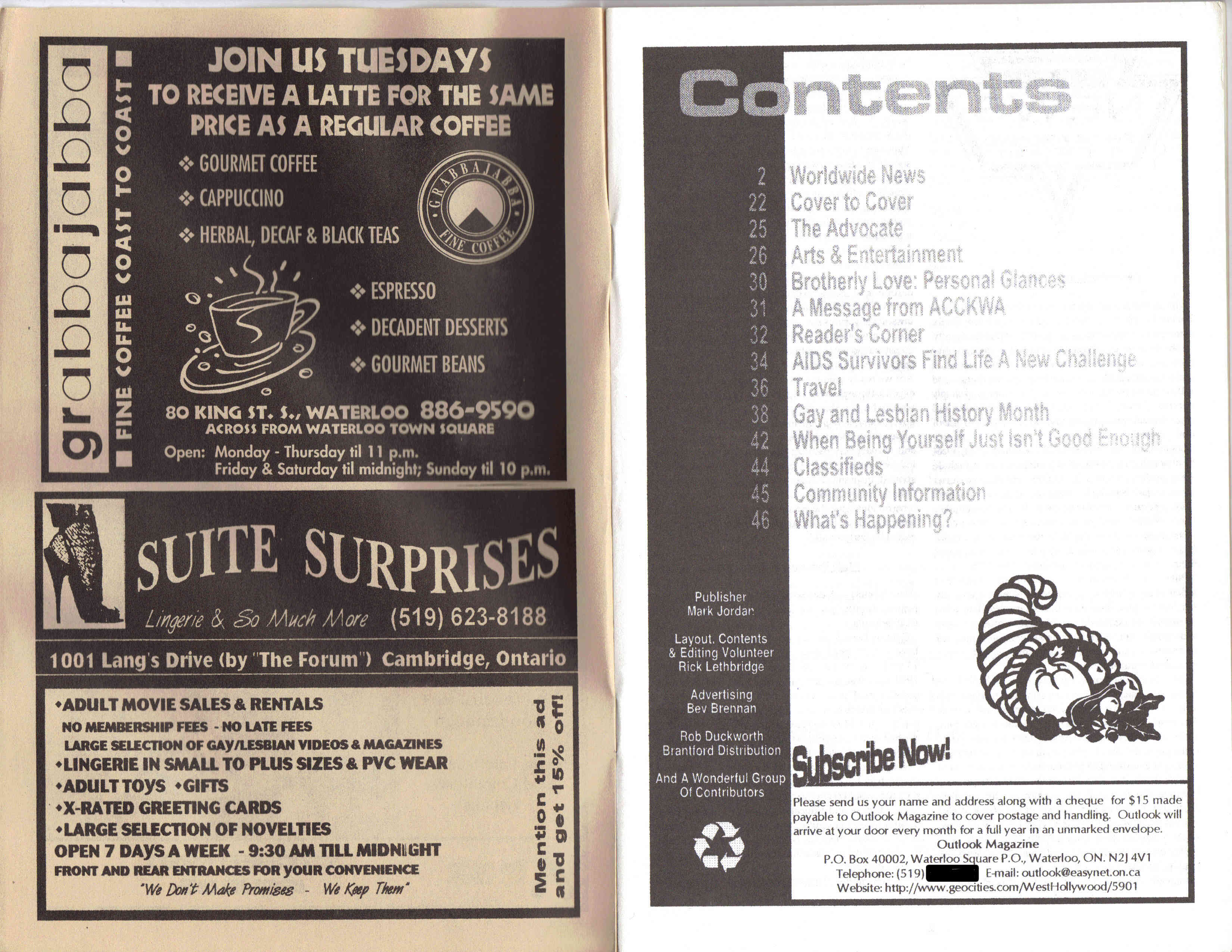 Issue 25 Inside Front Cover and p1