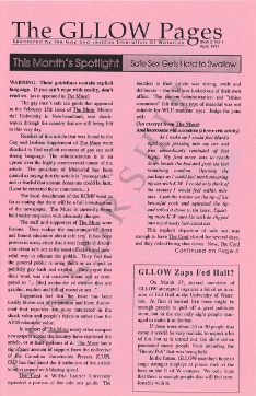 GLLOW Pages v.1 no.2 1991 April