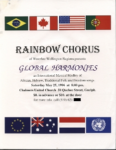 1996, May 25 Rainbow Chorus Poster