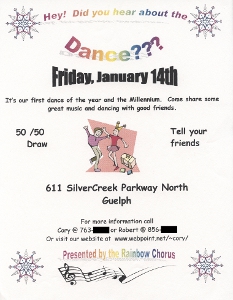 2000, January 10 Dance Poster