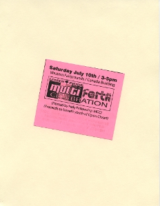2004, July 10 London Pride Ticket Recto