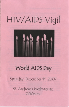 2007, December 1 HIV/AIDS Vigil Programme