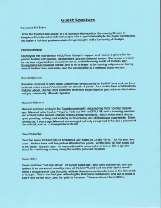 1997 Pride Guest 
Speakers