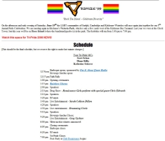 1999 Pride Schedule on Website
