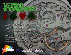 WonderfulWaterloo tri-Pride Poker Tournament Poster 3
